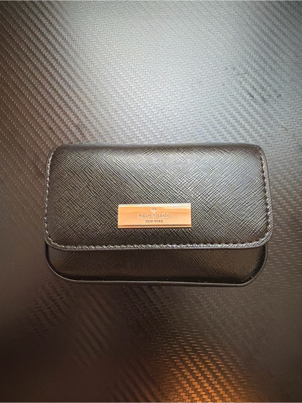 Kate Spade Black Mini Crossbody Bag Gold Hardware